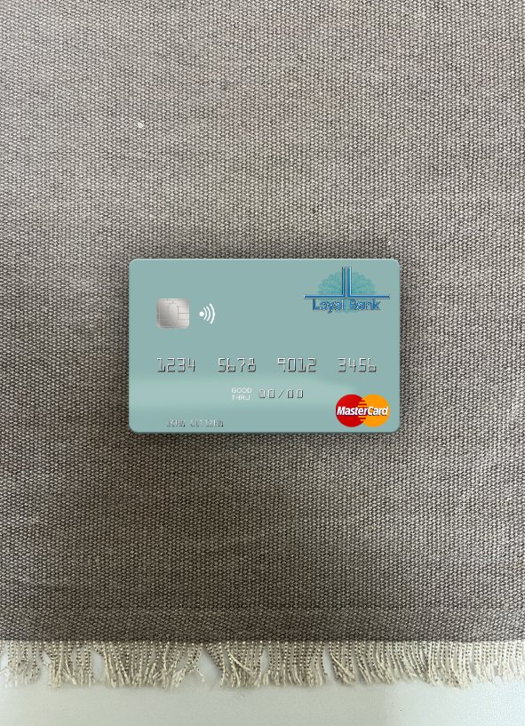 Download Saint Lucia Loyal Bank Limited mastercard photolook front Photoshop template